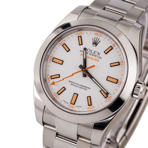 white dial milgauss rolex|rolex 116400 outliers.